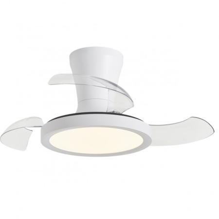 Ventilador Tombet Blanco - Motor DC. luz LED. Ø30-71CM.