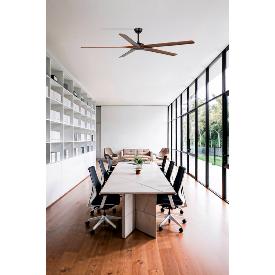 Ventilador Bigwood XL FARO - Negro Nogal - Sin luz - Ø200cm.