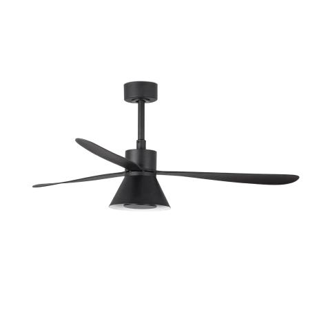 Ventilador AMELIA L CONE Negro FARO - Motor DC - Luz Led Ø132cm