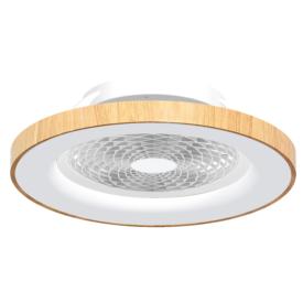 Ventilador Tibet Mantra - Madera Luz LED Domotico 63cm.Ø