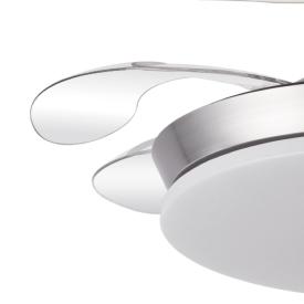 Ventilador Tridente Mini Fabrilamp Niquel - Motor DC Ø91cm