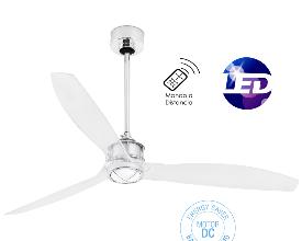 Ventilador Just Fan FARO transparente 128cm.Ø + Kit de luz.