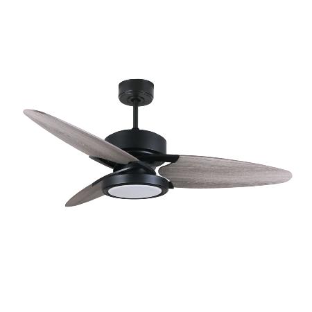 Ventilador Cross Negro Envejecido Fabrilamp - Motor DC Ø132cm