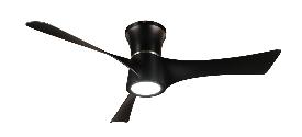 Ventilador Tianas Negro Fabrilamp - Motor DC Ø132cm