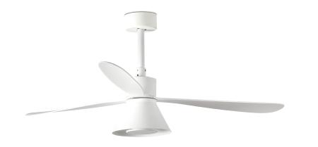 Ventilador AMELIA L CONE Blanco FARO - Motor DC - Luz Led Ø132cm