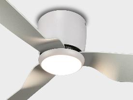 Ventilador MINA Blanco SUNACA - Motor DC. luz LED 132cm Ø.