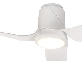 Ventilador Ushuaia Mantra - Blanco Motor DC Luz LED Ø133cm