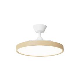 Ventilador Bombay M Minimalista - Blanco-madera Ø50-106cm