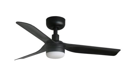 Ventilador Punt Mini FARO Negro con luz LED 90cm.Ø