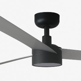 Ventilador Cruiser XL FARO Negro Aluminio - Luz LED - Ø160cm. 