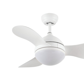 Ventilador Solido Blanco Fabrilamp - Motor DC Ø90cm