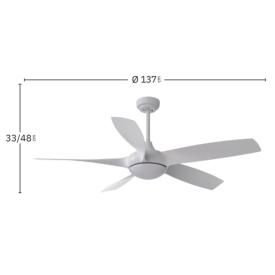 Ventilador Galleo Blanco Fabrilamp - Motor DC Ø137cm