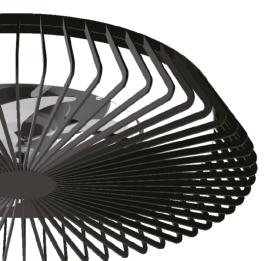 Ventilador Himalaya Mantra - Negro Luz LED Domotico 63cm.Ø