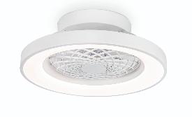 Ventilador MINI TIBET Blanco - Mantra. Luz LED Ø53cm