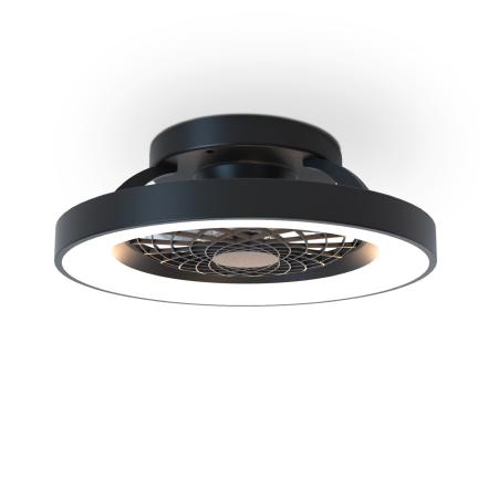 Ventilador MINI TIBET Negro - Mantra. Luz LED Ø53cm