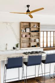 Ventilador Alo Negro FARO LED Motor DC - LED 152cm.Ø