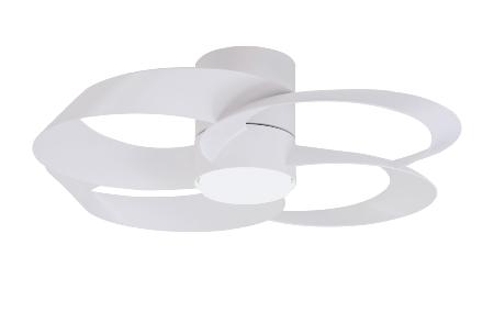 Ventilador Rose Mantra - Blanco Motor DC Luz LED Ø65cm.