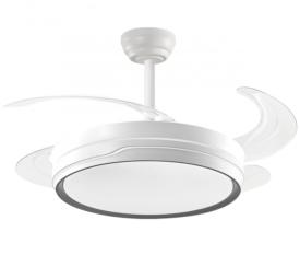 Ventilador Nelo Blanco / filo gris Alemar - Aspas retractiles Ø50-107cm