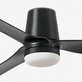 Ventilador Punt Tub M FARO Negro - Luz LED 130cm.Ø