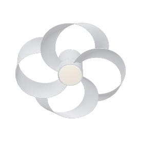 Ventilador Rose Mantra - Blanco Motor DC Luz LED Ø65cm.