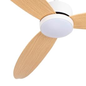 Ventilador Genil Blanco Haya Fabrilamp - Motor DC Ø132cm