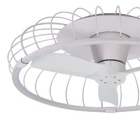 Ventilador NATURE Blanco - Mantra. Luz LED Ø79cm