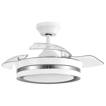 Ventilador Viper Mini Fabrilamp Blanco Plata - Motor DC Ø91cm