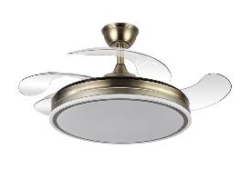 Ventilador Bayomo Cuero Fabrilamp - 4 aspas Motor DC Ø107cm