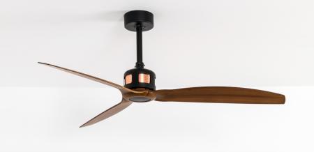 Ventilador COPPER Negro Faro 128cm Ø Motor DC - Sin luz