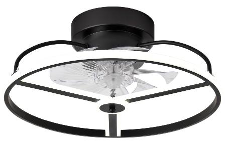 Ventilador BORA Negro Fabrilamp - Motor DC Ø50cm