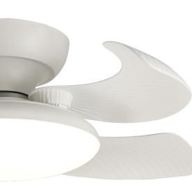 Ventilador Aloha Mantra - Blanco Motor DC Luz LED Ø52-90cm.