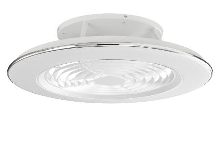 Ventilador Alisio Mantra - Blanco Plata LED 63cm.Ø