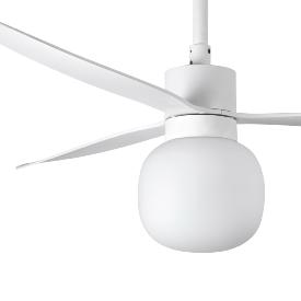 Ventilador AMELIA L BALL Blanco FARO - Motor DC - Luz Led Ø132cm