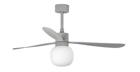 Ventilador AMELIA L BALL Gris FARO - Motor DC - Luz Led Ø132cm