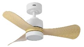 Ventilador Zepelin Blanco Haya Fabrilamp - Motor DC Ø91cm