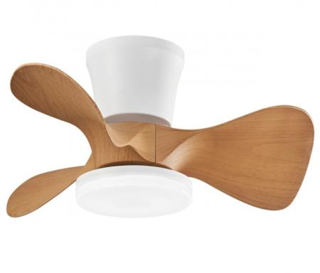 Ventilador Siux Blanco/madera Alemar - Motor DC Ø56cm.