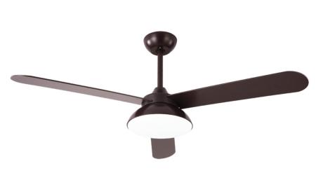 Ventilador Umi Marron Fabrilamp - Motor DC, luz LED Ø132cm