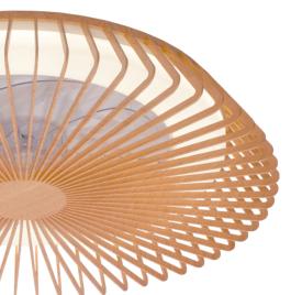 Ventilador Himalaya Mantra - Madera Luz LED Domotico 63cm.Ø