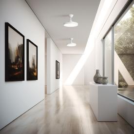 Ventilador Bombay S Minimalista - Blanco Ø42-88cm