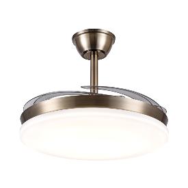 Ventilador Retractil Chloe-XL Cuero P&B - Motor DC. 50-122cmØ.