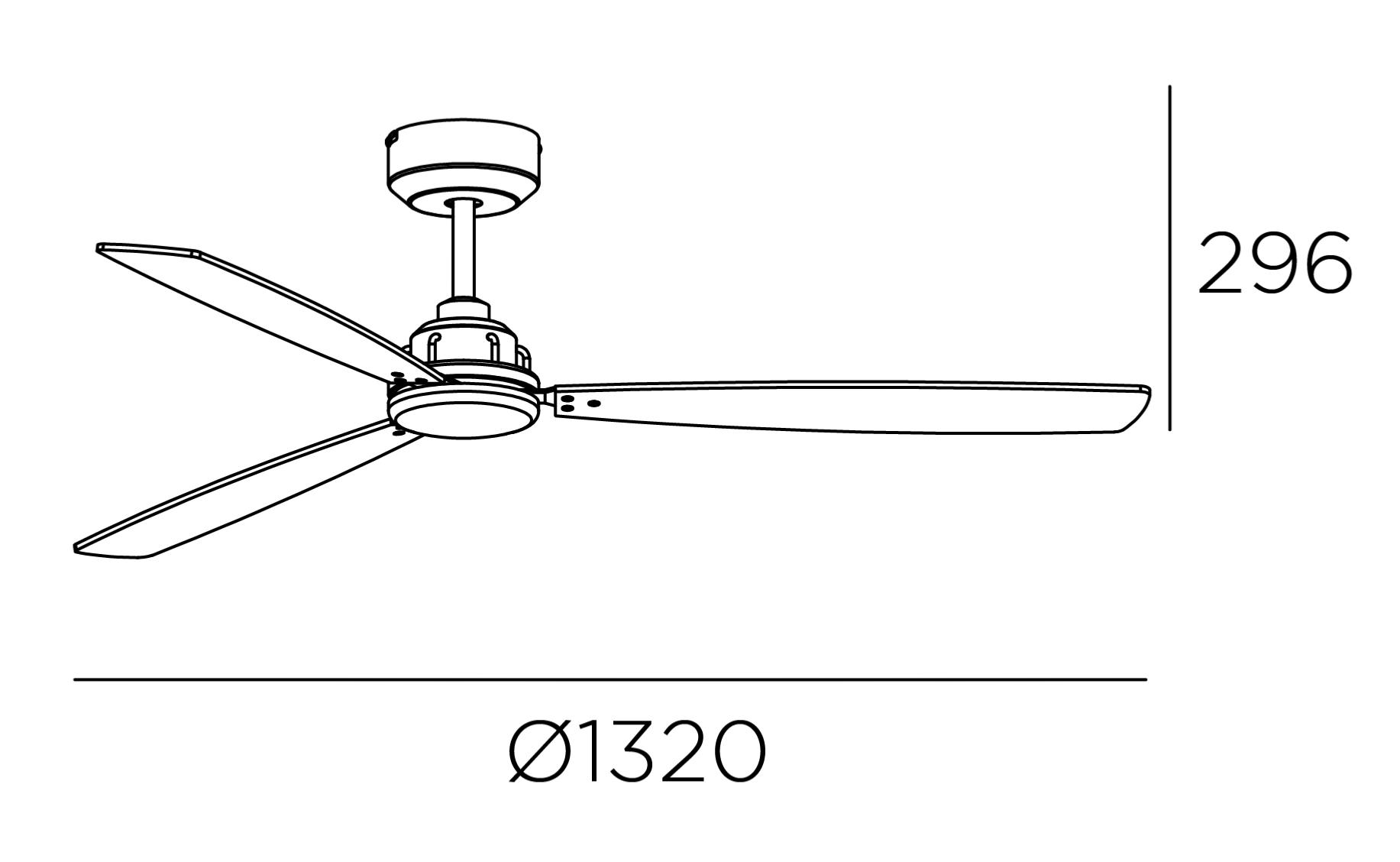 medidas ventilador xaloc Leds-c4 grande