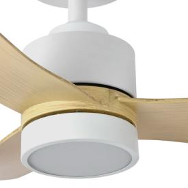 Ventilador Zepelin Blanco Haya Fabrilamp - Motor DC Ø91cm