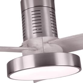 Ventilador Pax Niquel/Gris Fabrilamp - Motor DC, luz LED Ø139cm