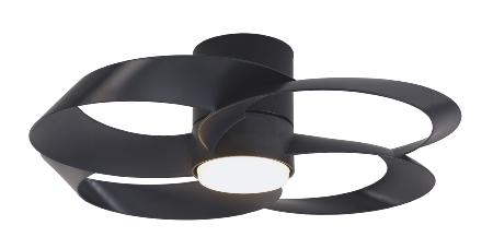 Ventilador Rose Mantra - Negro Motor DC Luz LED Ø65cm.