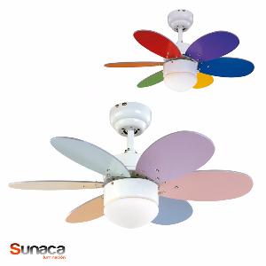 Ventilador Infantil RAINBOW Multicolor SULION 76cm Ø.