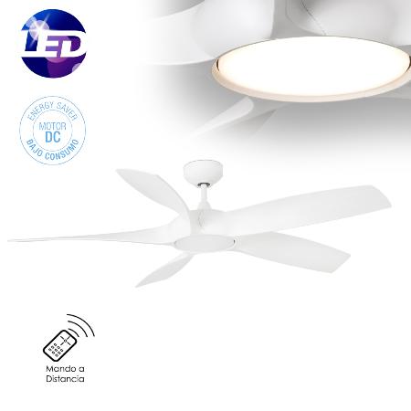 Ventilador Cocos FARO con luz LED 137cm.Ø