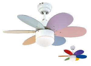 Ventilador Infantil RAINBOW Multicolor SULION 76cm Ø.