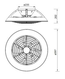 Ventilador SAMOA - Mantra. Luz LED Ø59,7cm