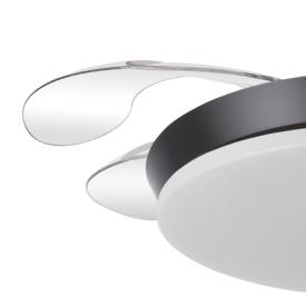 Ventilador Tridente Mini Fabrilamp Negro - Motor DC Ø91cm