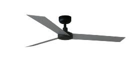 Ventilador Cruiser L FARO - Negro Aluminio - Sin luz - Ø132cm.